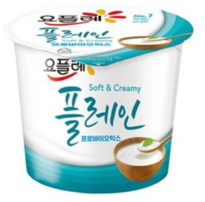 빙그레 요플레 180g플레인 홈 180g, 8개, 180g