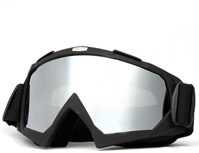 하임하이 넓은 렌즈 튼튼한 내구성 스키 보드 고글 야외 활동용 고글, 1개, 실버