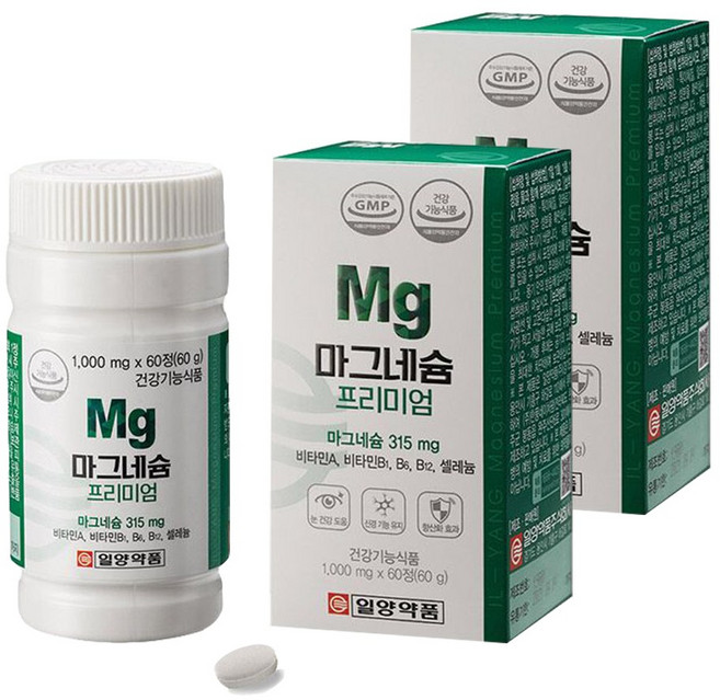 일양약품 마그네슘 프리미엄, 60정, 2개