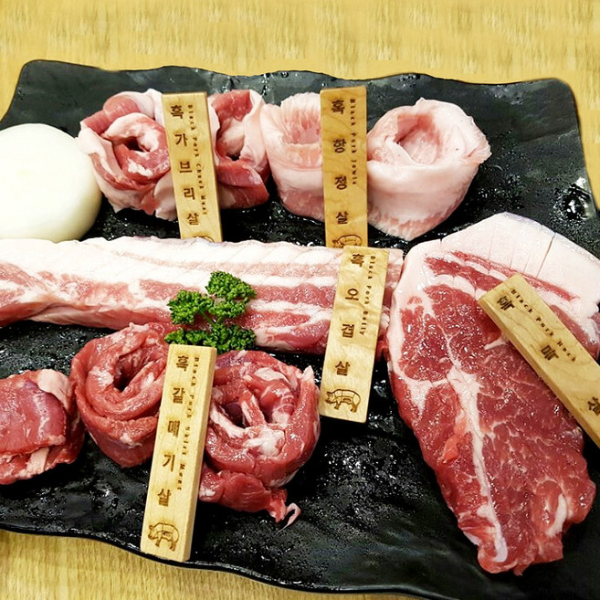 제주흑돼지세트(생고기) 오겹2kg + 목살1kg, 1개