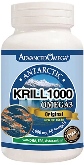 Advanced Omega 크릴 1000 오리지널 60정 1팩 Advanced Krill Omega3 1000mg 60 Softgels, 1개 - 쿠팡