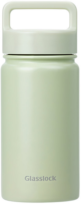 글라스락 스포티 핸들 텀블러, 페일그린, 350ml, 1개