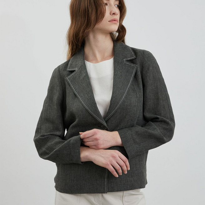올리비아로렌 여성용 투버튼 린넨자켓 VOCFU4M4111