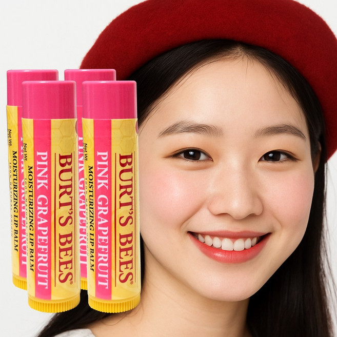 [리페어]버츠비 립밤 자몽, 4.25g, 4개