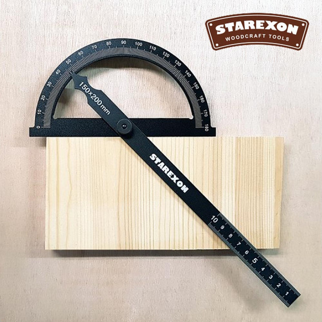 스타렉슨 SCT-20AG 알루미늄 360도 회전 눈금 분도기, 1개