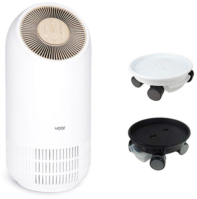 보아르 휘겔리 VO-AP007 공기청정기 이동식 바퀴 받침대 마이플랜트, 화이트