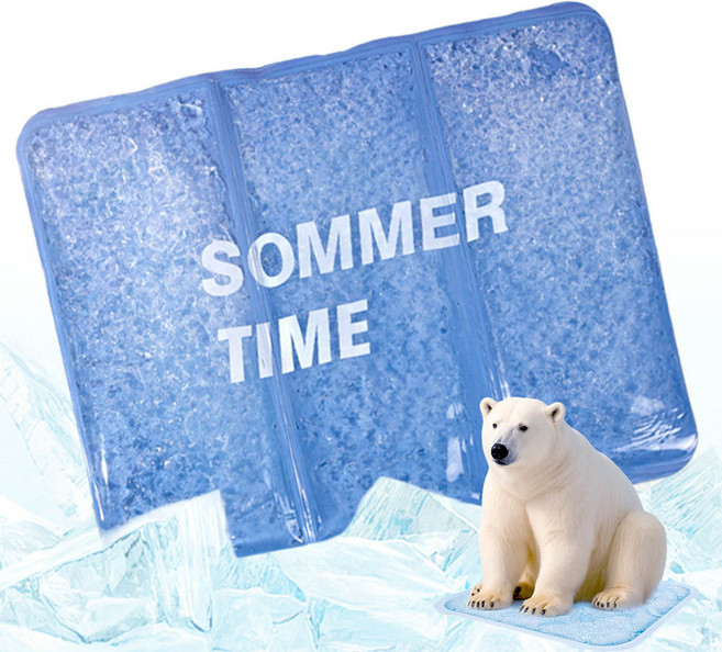 깔끔더하기 의자 쿨방석 아이스 쿨링 차가운 여름 방석, 블루, 1개