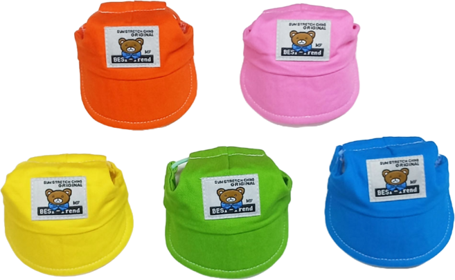 하니펫 반려동물 자외선차단 소형견 칼라 썬캡, 1개, 파랑