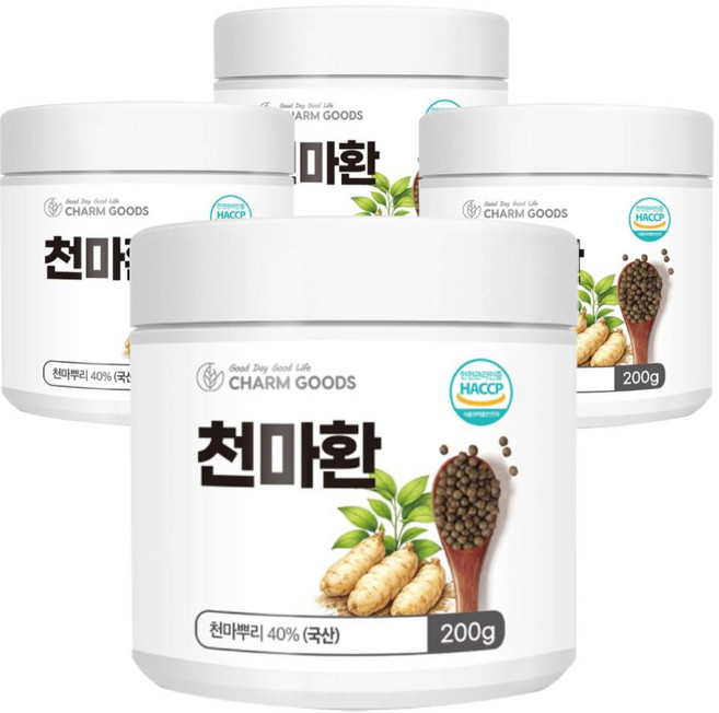 국산 천마환 국내산 천마 뿌리 환 HACCP인증, 4개, 200g