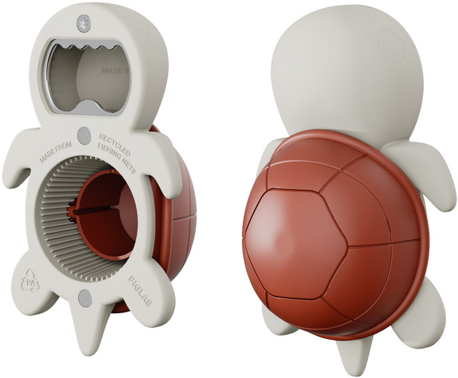 거북이 보틀 오프너 다용도 병따개 만능 오프너 휴대용 병따개 페트병 따개, 일반타입, 1개, 핑크베리