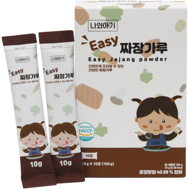 나와아기 유아 짜장가루, 100g, 3개
