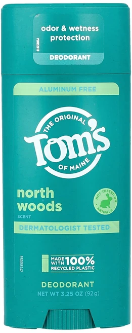 Tom's of Maine 알루미늄 무함유 데오드란트 노스 우즈 92g(3.25oz), TomsofMaine알루미늄무함유데오드란트노스우즈92g, 92g, 1개 - 쿠팡