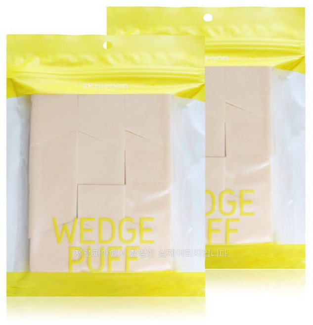 스킨푸드 웨지퍼프 대용량 12개입x2ea 스폰지 메이크업베이스 액상 파운데이션 사용, 24개