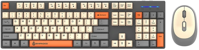 Unsharkable & Shipadoo 키보드 게임 무선 노트북 데스크탑 PC 컴퓨터 사무용 액세서리 숫자 패드가있는 마, 01 starry sky gray