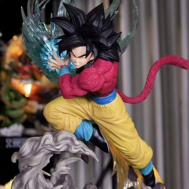 GT 슈퍼사이언 손오공 피규어 장식 모델, 손오공 초사이어인4 38cm, 프리미엄 에디션, 1개