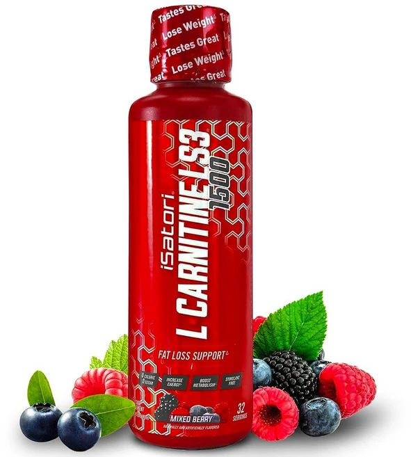 아이사토리 L-카르니틴 LS3 1500 아세틸 및 타르트레이트 자극제 프리 에너지 저칼로리 설탕 또는 글루텐 케토 친화적 말리부 해변 맛이 포함된 트리플 블렌드 액체, Mixed Berry, 1개 - 쿠팡