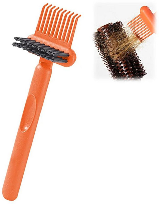 브러시 클리너 강아지털 빗 청소 도구 헤어 갈퀴 솔루션, 1개, Color: 3. Orange