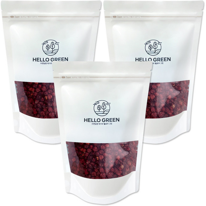 헬로우그린 국내산 문경 건조 오미자, 450g, 1개입, 3개