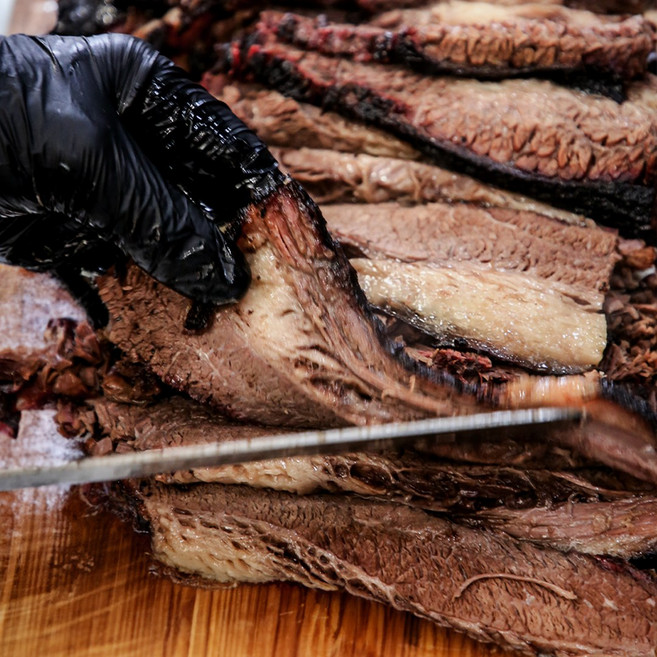 [글램쿡] 정통 텍사스 브리스킷 바베큐 슬라이스 1kg+소스3개증정, 1개, 1kg