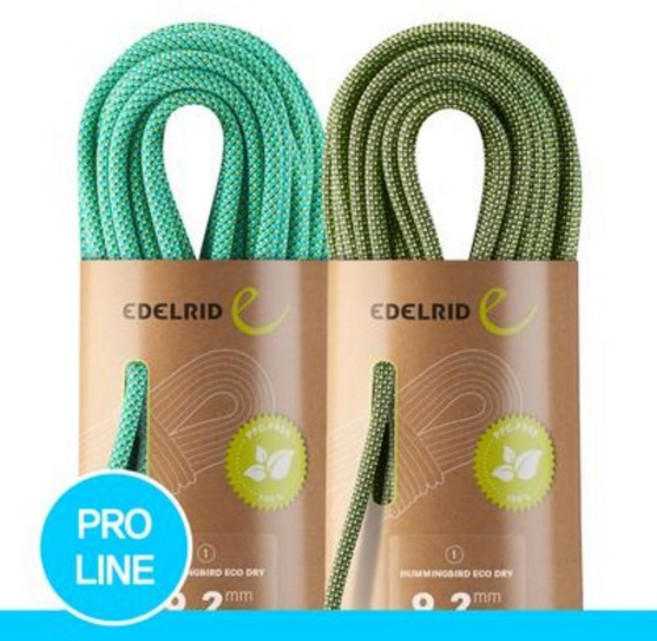 에델리드 9.2mm 허밍버드 에코 드라이 60M 로프, 나이트-시트러스
