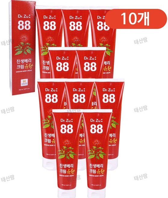 [유통기한 2026.06.02]닥터쥬 88 진생베리 크림 유황 근육통 파스 쿨링 마사지, 10개, 150ml - 쿠팡