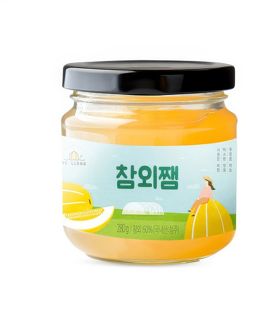성주 참외 60% 농부가 만든 참외잼, 280g, 2개