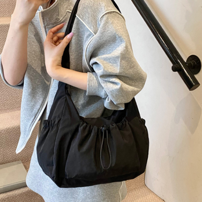 하니모아 여성 데일리 나일론 방수 숄더 크로스백