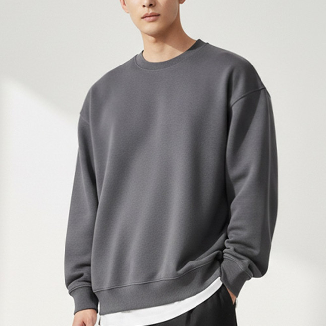 어워크 오버핏 프리미엄 무지 맨투맨 빅사이즈 남녀공용 티셔츠