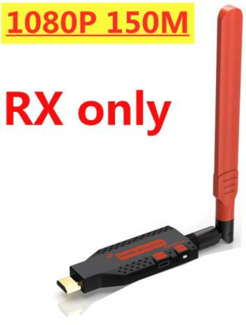 무선 HDMI 송수신기 HDMI분배기 비디오 송신기 리시버 익스텐더 디스플레이 어댑터 TV 모니터 프로젝터 PC용 동글 4K 1080P 50M 100M 150M, 1080P 150M RX