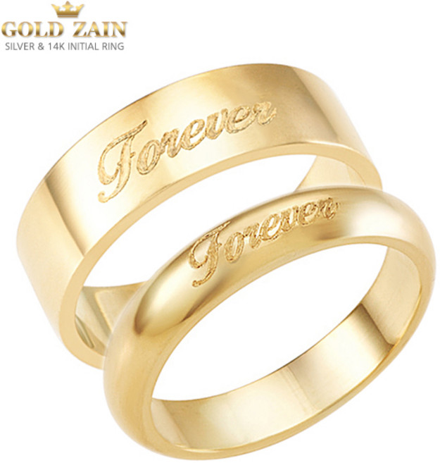 금반지 14k 반지 여자 남자 커플 가능 이니셜 반지 엥게이지 학생 우정 링 선물용 다이아 14k커플링 대학생 20대 30대여자 선물 프로포즈 맞춤제작 편안한 착용감