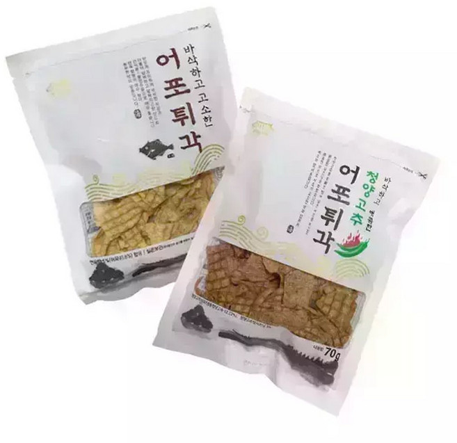 동일식품 어포튀각 90g 12봉 오리지널/70g 12봉 청양고추 택1, 70g, 12개
