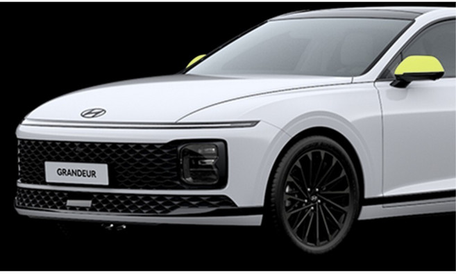 그랜저 GN7 호환 완벽피팅 기스방지 PPF 보호필름/ 윈도우스위치 실내필름 남친차, 지문방지 무광 PPF 사이드미러 2P, 기타