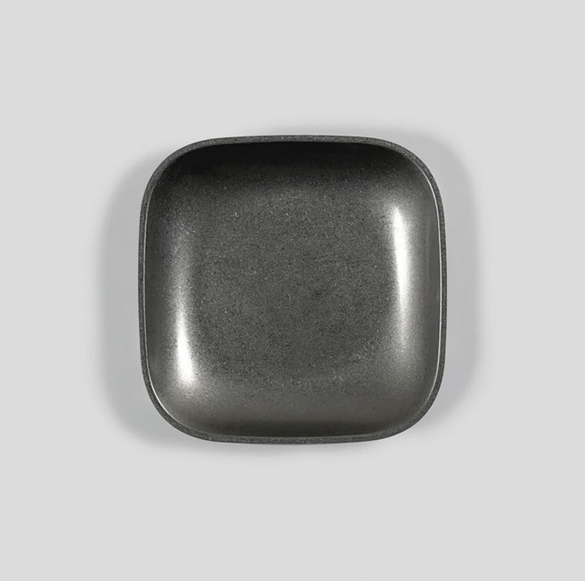 304 스텐 정사각 접시 파스타 사각 그릇, 2개, 실버