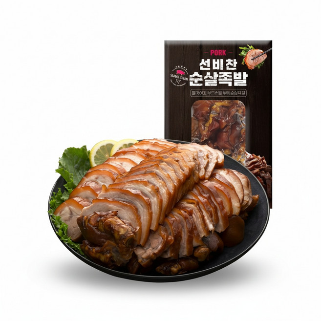 선비찬 무뼈순살족발300gX3개 +미니족발300gX2개+소스, 3개, 300g