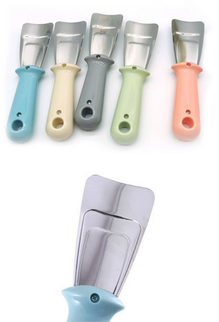 곡선형날 냉장고얼음긁개 냉동실성에제거끌 스틸스크래퍼 1P, 1개