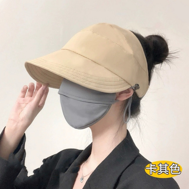 韓版防曬遮陽帽 女款 抗UV UPF50 半空頂遮陽帽