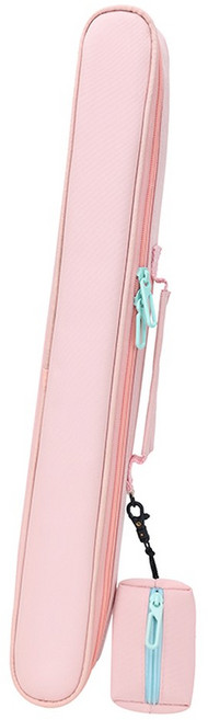 당구큐케이스 큐 큐가방 전사01 3/4 보관 소프트 당구가방 화이트 카본큐, [싱글 60cm] 핑크색, 1개
