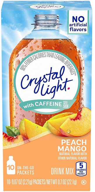 Crystal Light 피치 망고 드링크 믹스 10개입, 2.21g, 1개