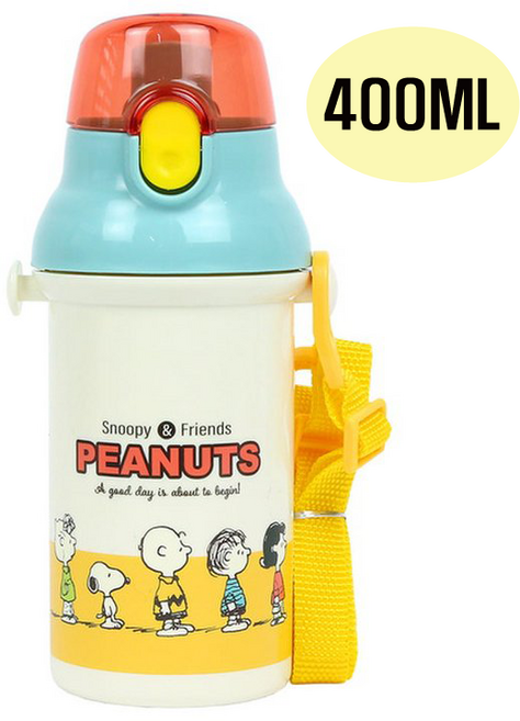 스누피 원터치 어깨끈물통 400ml JAPAN, 1개, 혼합