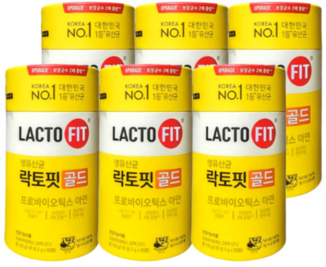 락토핏 생유산균 골드, 6세트