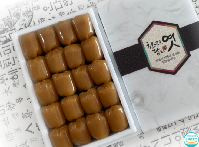 담은청 호박 40알 100% 국내산 조청으로 만든 엿, 1개, 상자(갑), 450g