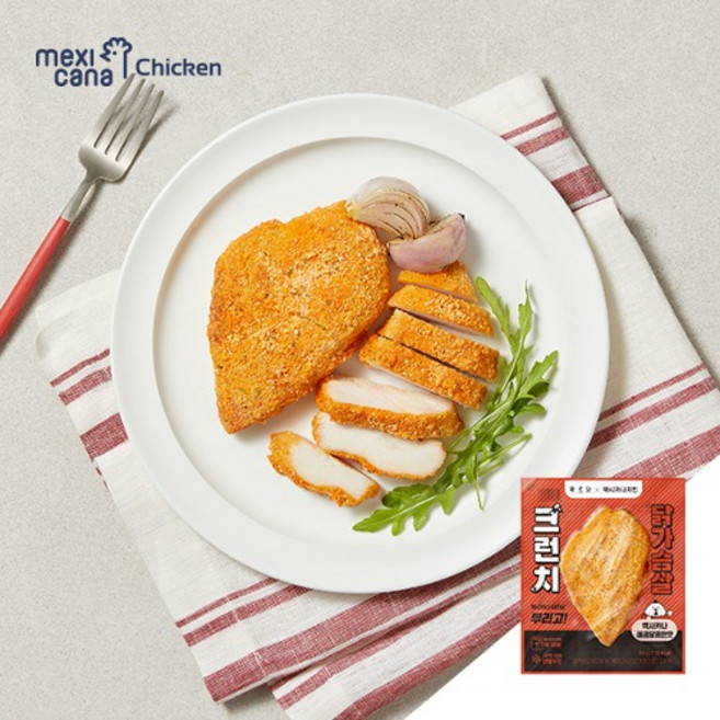 바르닭X멕시카나 크런치 닭가슴살 매콤달콤한맛, 1개, 90g
