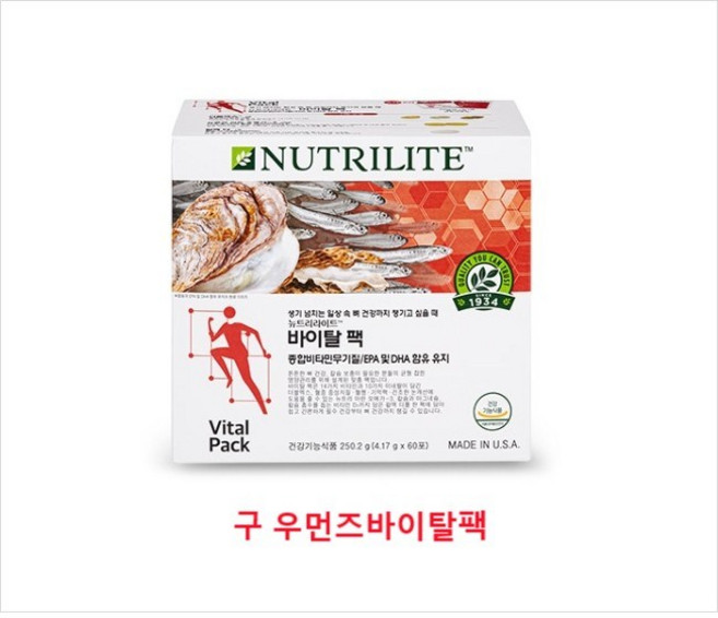 뉴트리라이트 우먼즈 바이탈팩 비타민, 60개, 4.12g