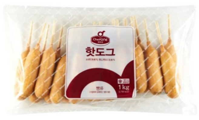 쉐프원 핫도그 1kg, 1개