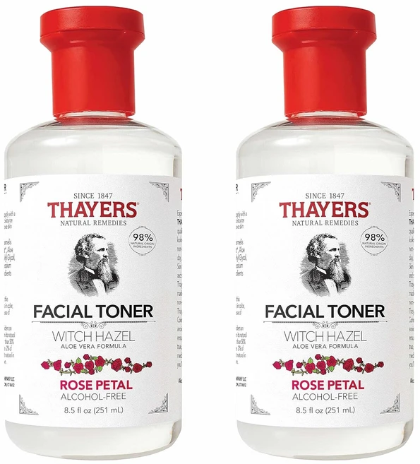 세이어스 위치 하젤 알코올 프리 토너 로즈 페탈, 251ml, 2개 - 쿠팡