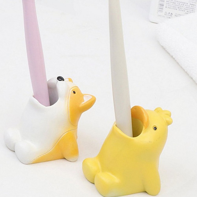 치약짜개 스탠드 애니멀 욕실 치약 짜는 거치대 탁상 정리, 1개, GT 강아지