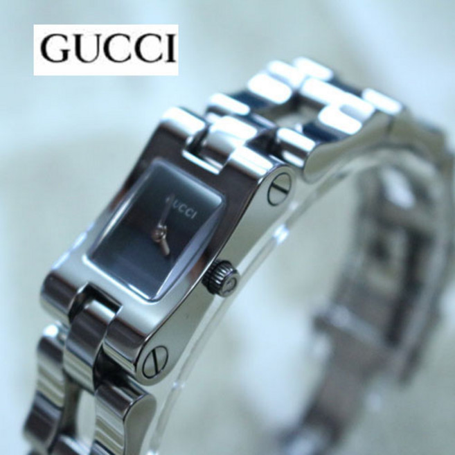 (중고명품)정품 최상급2305L 블랙 여성용 메탈밴드 손목시계, 1개