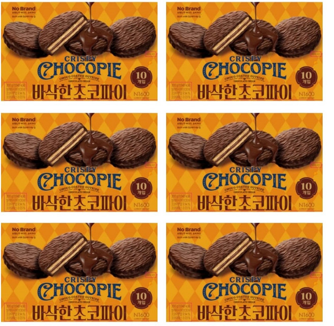 노브랜드 바삭한 초코파이, 6개, 200g