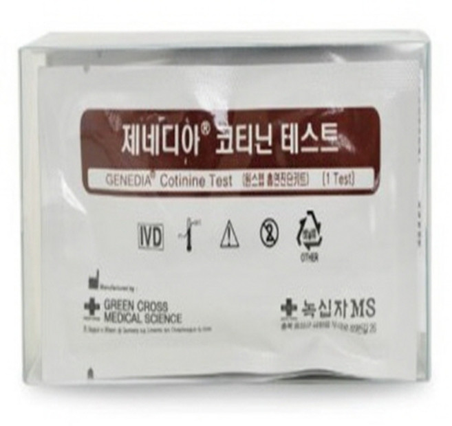 제네디아 코티닌테스트기 니코틴검사 흡연검사 소변검사 1Kit 검사 유랩케어출고, 5개