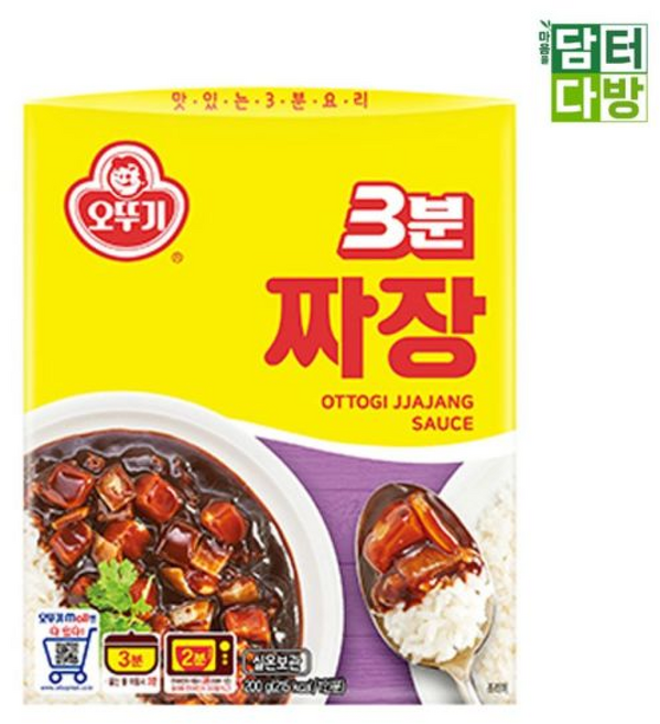 오뚜기 3분 짜장 /짜장소스/간편짜장/3분요리/즉석요리/즉석식품/자취요리/자취생용리/간편조리, 12개, 200g